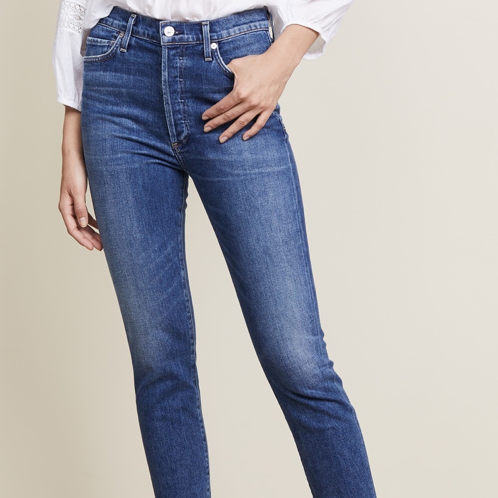 Citizens of Humanity Olivia Crop High Rise Slim Jeans Size 32